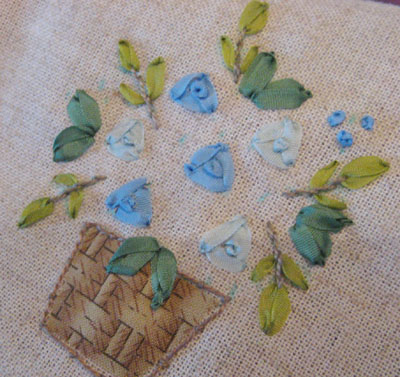リボン刺繍教室　8月31日　開催報告