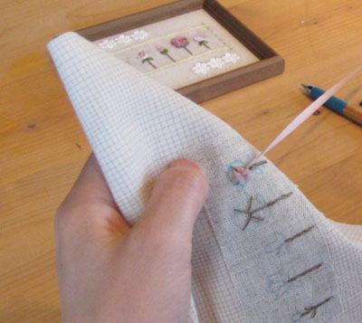 リボン刺繍教室　お試しレッスン　8月9日　開催報告