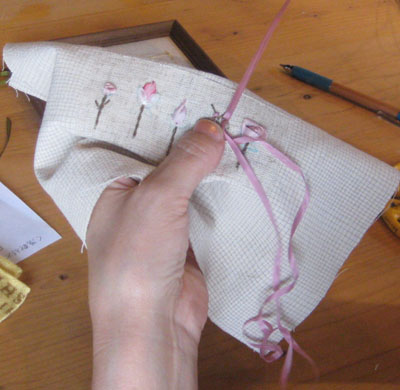 リボン刺繍教室　お試しレッスン　8月9日　開催報告