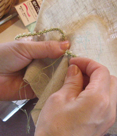 リボン刺繍教室　9月16日　開催報告