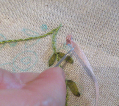 リボン刺繍教室　9月16日　開催報告