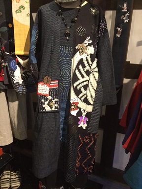 ▲刺し子の手作り服・バッグ▲