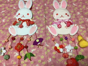 ◇うさぎの変わり下げ飾り◇