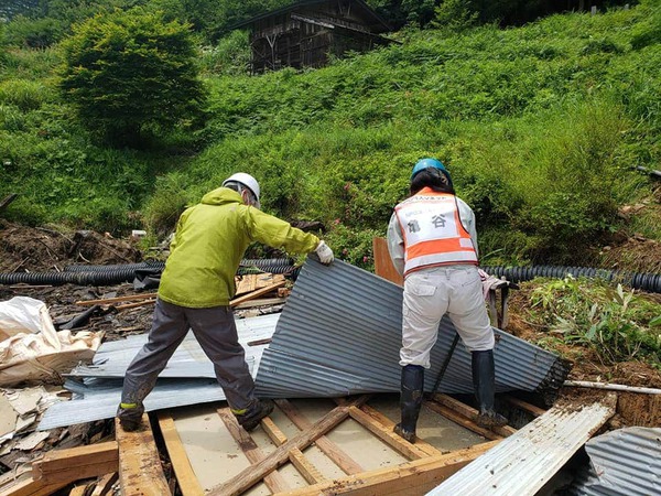 高山市朝日町災害支援活動7月20日