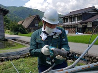 白川村の雪害ハウスを解体 2021/07/26 10:00:00