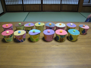 寺子屋かんかこかん　簡単はんこで小物入れを行いました。