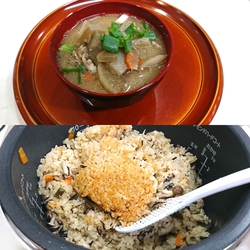 ☆味ご飯と豚汁〜♪